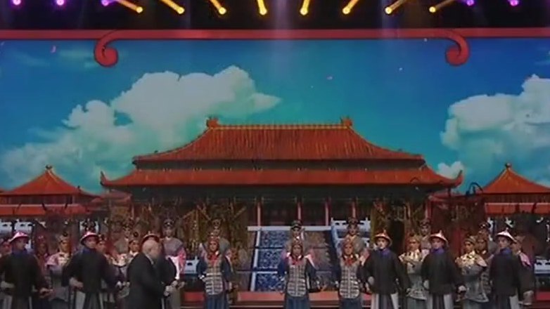 央视《空中剧院》“璀璨梨园”大型系列戏曲演唱会上海京剧院专场演出场面